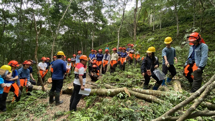 20230415木材收穫課程，林場實務訓練
